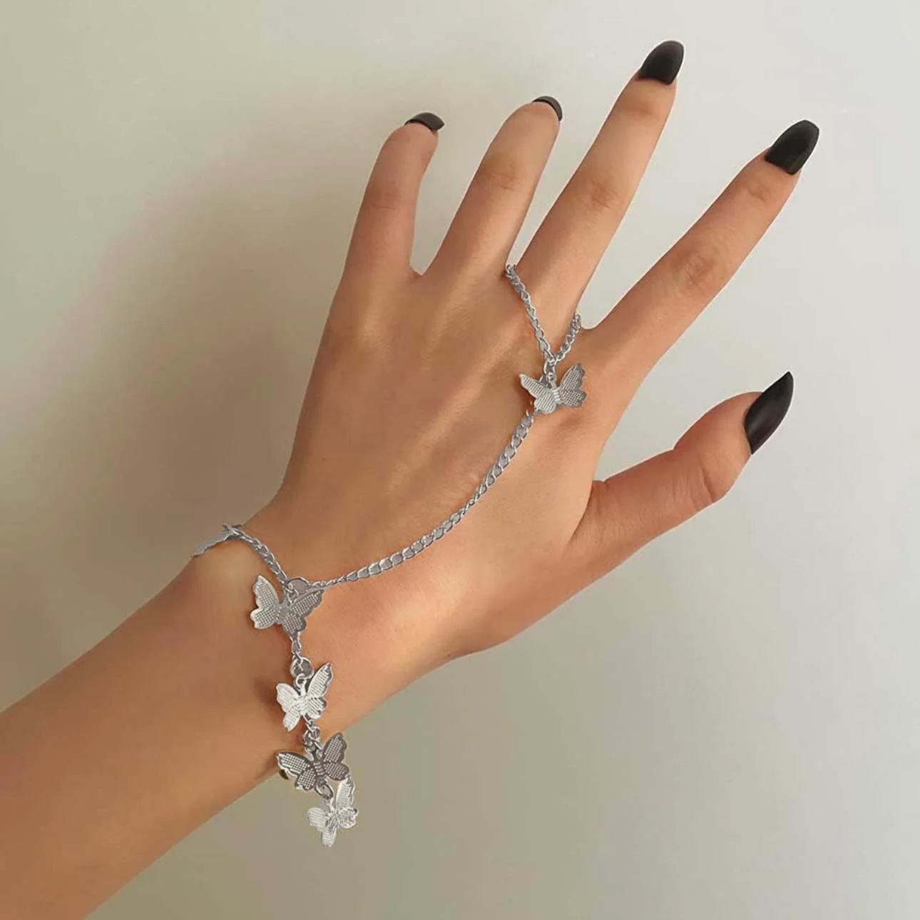 Butterflies Ring Cum Bracelet - Image 7