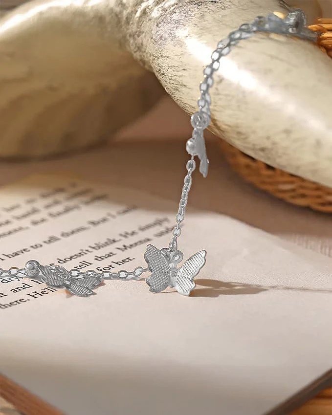 Butterfly Anklet (Silver) - Image 5