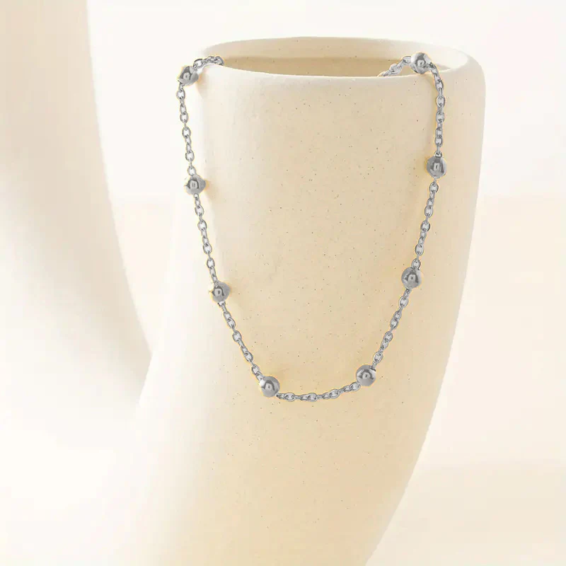 Silver Single Chain Anklet - Image 4